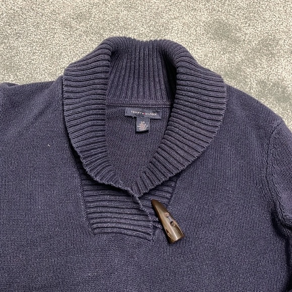 Tommy Hilfiger Shawl Collar Sweater - Navy Blue - Picture 5 of 10